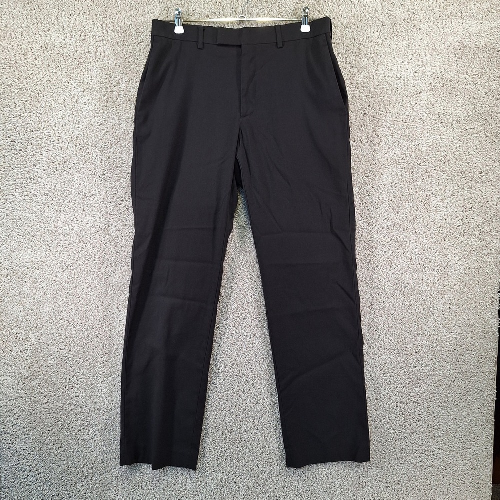 AXIST City Pant Mens 32x32 (Fits 33x31.5) Black Modern Business Casual